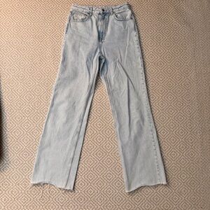 Zara Light Blue wide leg Jeans